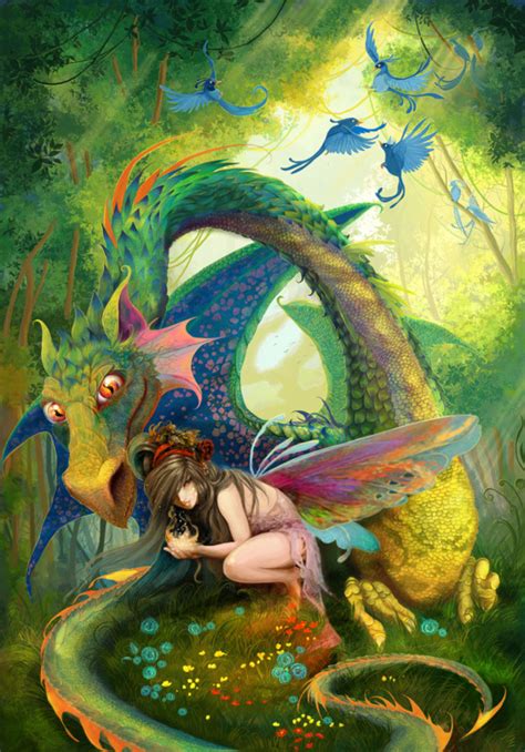 Dragon And Fairy Dragons Fan Art 40343020 Fanpop