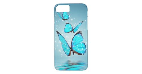 Light Modern 3 Blue Butterfly Case Mate Iphone Case Zazzle