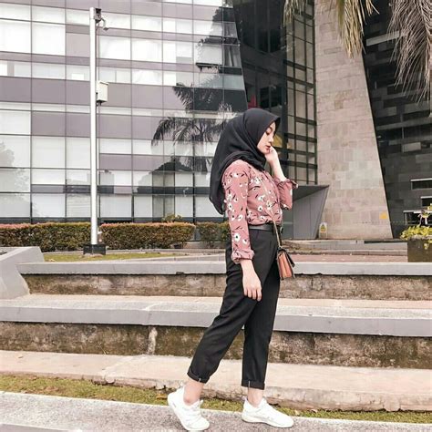 Modelling Hijab Style Casual Casual Hijab Outfit Ootd Casual Hijab