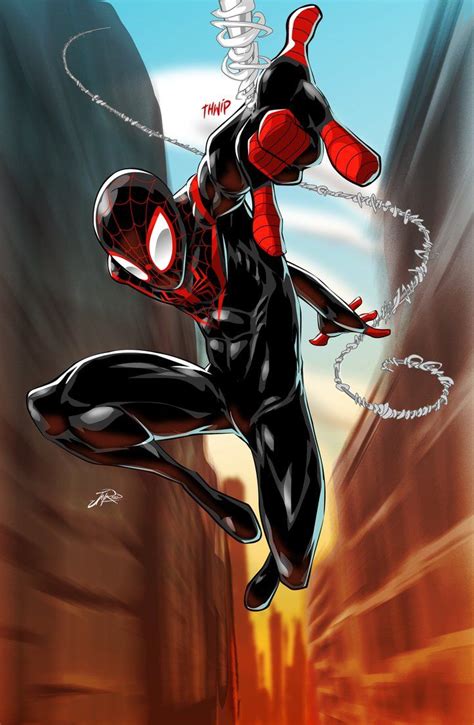 Miles Morales Ultimate Spiderman Spiderman Art Marvel Spiderman