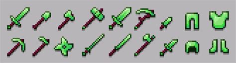 Emerald Weapons By Rareloot Minecraft Marketplace Map Minecraft