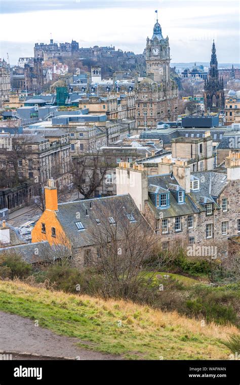 Edinburgh Scotland View From Calton Hi Res Stock Photography And Images