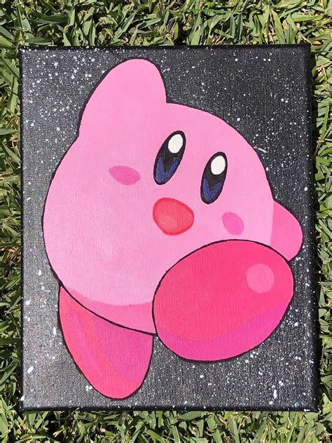 Kirby Space Canvas Painting Etsy