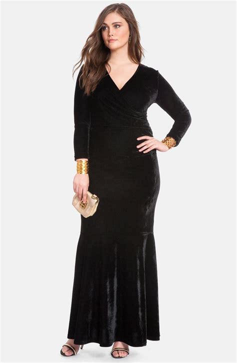 Eloquii Stretch Velvet Gown Plus Size Nordstrom