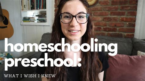 What I Wish I Knew Before Homeschooling Preschool Youtube