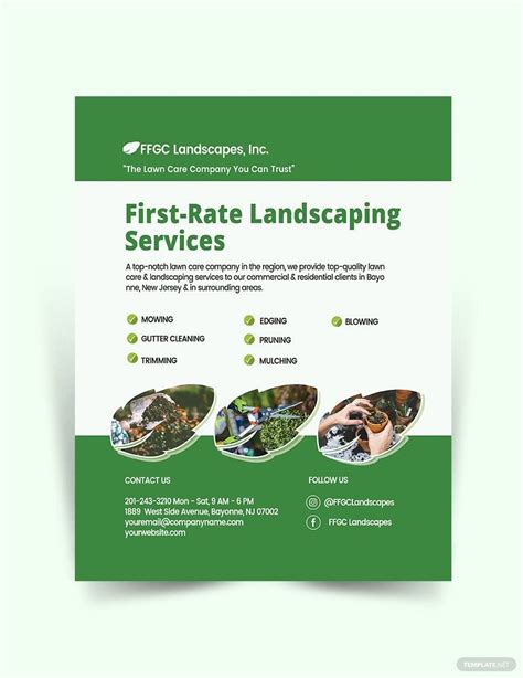 Landscaping Flyer Template In Psd Free Download
