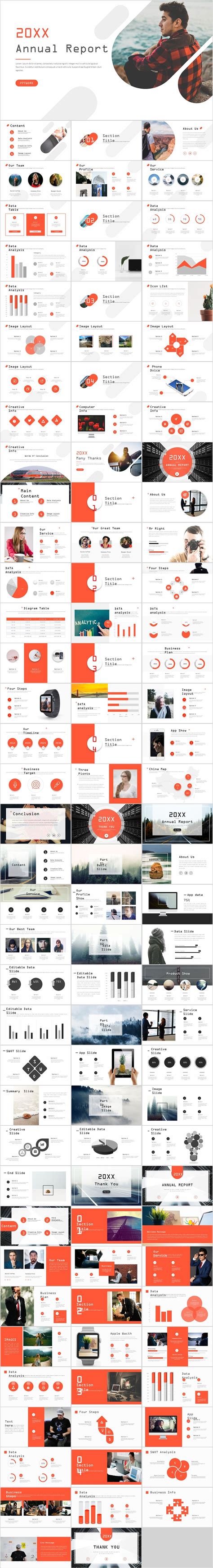 In Best Creative Annual Report Powerpoint Template On Behance Simple