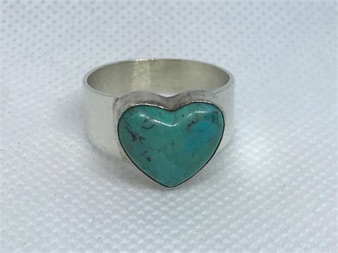 Sold Price Vintage Dtr Jay King Sterling Silver Turquoise Heart Ring