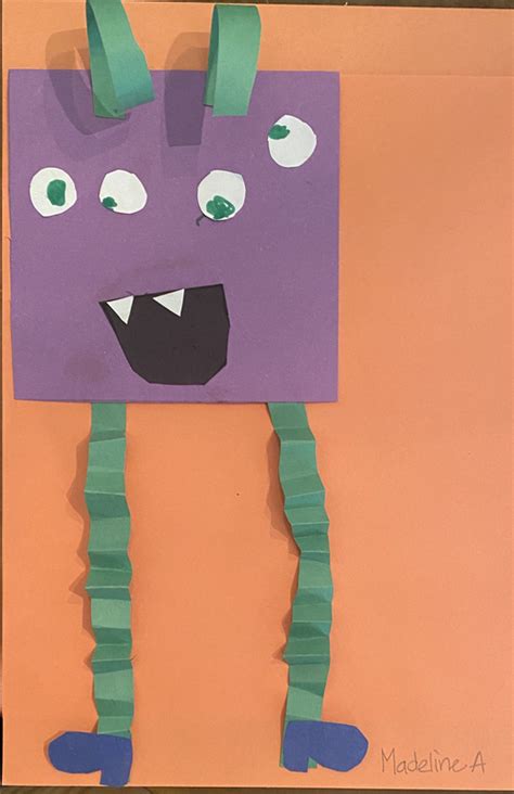 Lets Make A Shape Monster By K 2nd Ms Kings Art Classroom