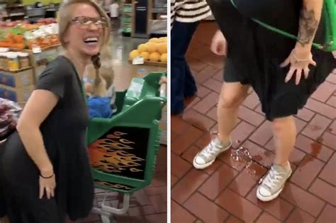 This Tiktok Of A Mom Peeing Everywhere In A Grocery Store Hilariously Explains Pregnancy