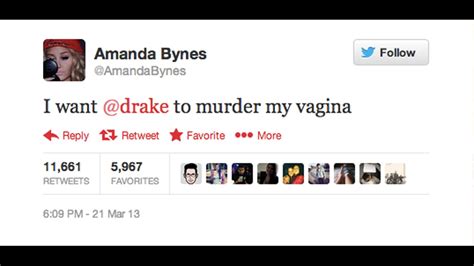 Amanda Bynes Tweets I Want Drake To Murder My Vagina