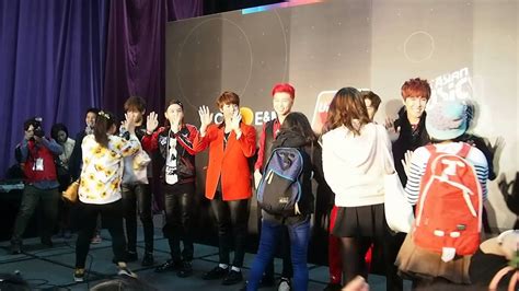 2014 Mama Mwave Exclusive Bts Gets Pumped Meeting Fans At High Five