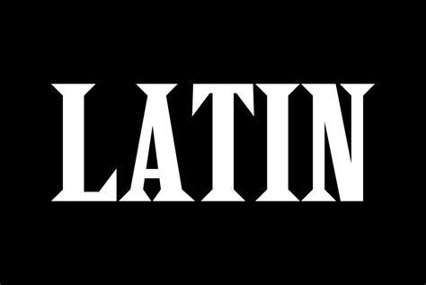 Latin Font Youworkforthem