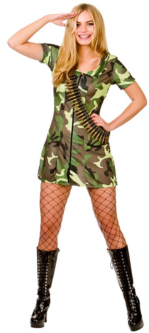Buy Army Girl Fancy Dress In Stock