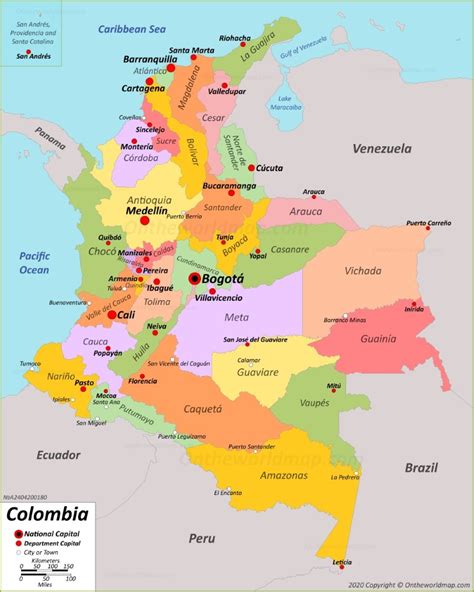 Colombia Map Detailed Maps Of Republic Of Colombia
