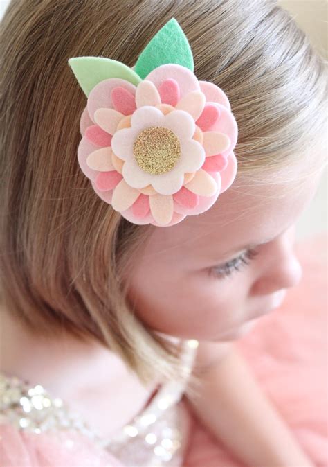 Make Felt Flower Hair Clips Sizzix Blog