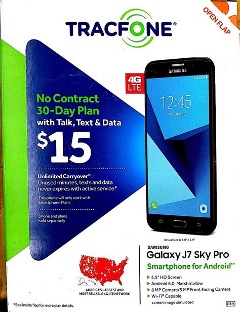 Samsung Galaxy J7 Sky Pro 16gb Black Tracfone Smartphone For Sale
