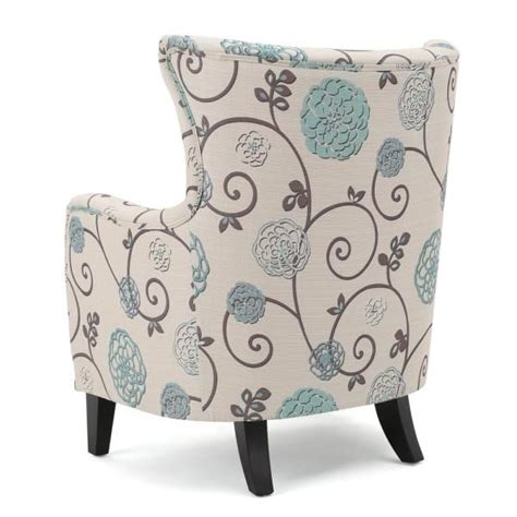 Noble House Arabella Multicolor Floral Fabric Club Chair 11244 The