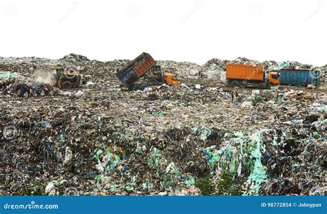 Landfill With Huge Piles Of Garbage Stock Photo Image Of Horizontal