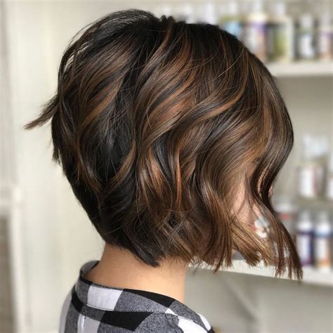 Short Hairstyles Dark Hair With Highlights Site For Everyone Fashion