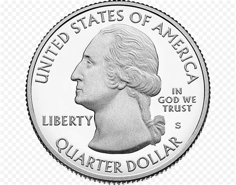 George Washington Moneda Trimestre Estados Unidos De América Casa