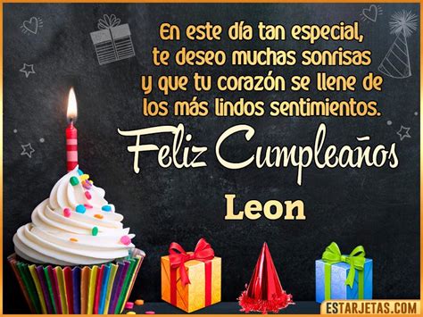 Feliz Cumpleaños Leon Imágenes  Tarjetas Y Mensajes