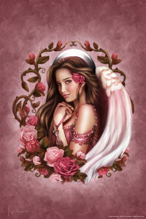 Rose Angel By Brigid Ashwood Art Print Poster 24x36 Inch Ebay