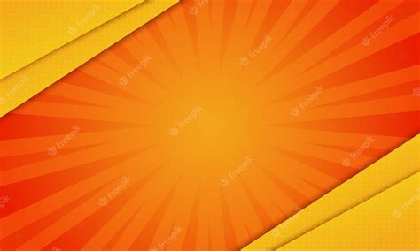 Premium Vector Yellow Burst Vector Background Cartoon Sun Light