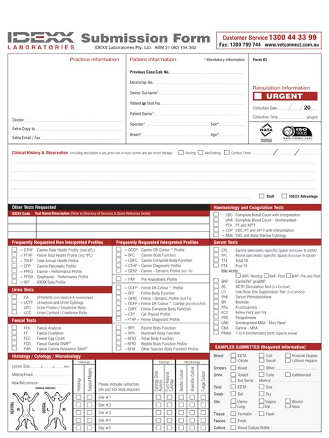 Idexx Requisition Form Fill Out And Sign Online Dochub