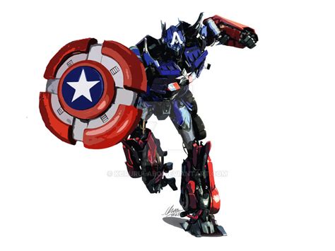 Trans Avengers Captain Prime By Kururulabo On Deviantart