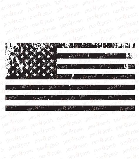 Distressed Flag SVG Distressed American Flag SVG