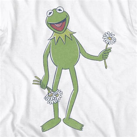 Kermits Flowers Muppets T Shirt