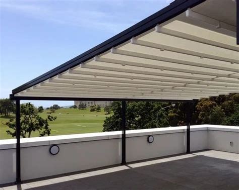 Aluminum Color Coated Retractable Sliding Roof For Industrial At Rs