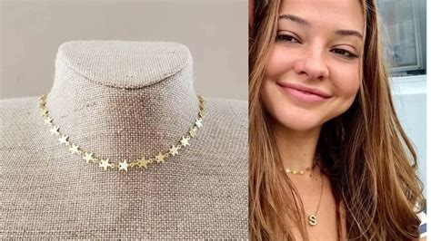 Outer Banks Sarah Gold Star Choker Necklace Outer Banks Etsy
