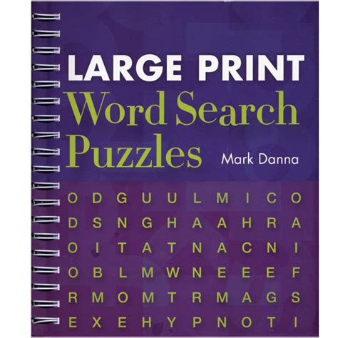 Large Print Word Search Puzzles Large Print Books Maxiaids
