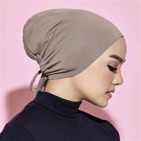 Undercap Inner Cap Hat Solid Color Hijab Scarf Women Long Soft Wrap Scarf Shawl Scarves Muslim