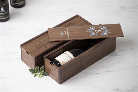 Personalized Wood Wine Box Tyndell Photographic