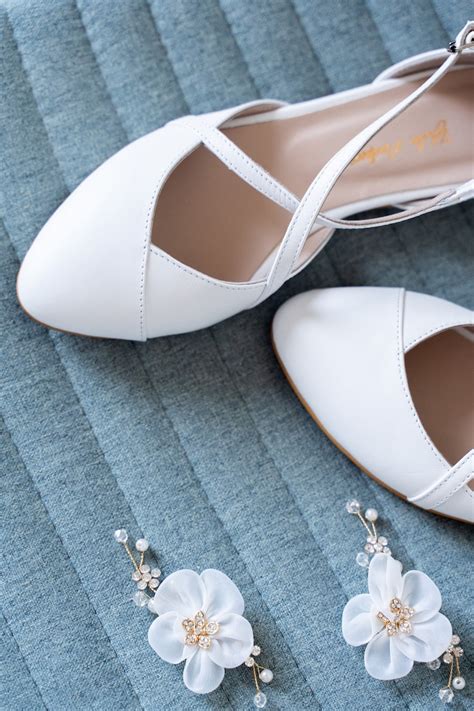 Wedding Shoes White Wedding Shoes Bridal Ballet Flats Etsy