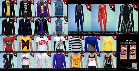Persona 5 Cc Entire Collection V1 Redux At The Sims 4 Nexus Mods