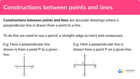 Constructing Perpendicular Lines Steps Examples And Worksheet