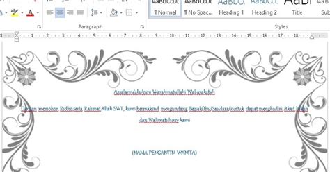 Detail Cara Membuat Undangan Microsoft Word 2007 Koleksi Nomer 21