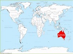 Australia Mapa Mundo | Mapa