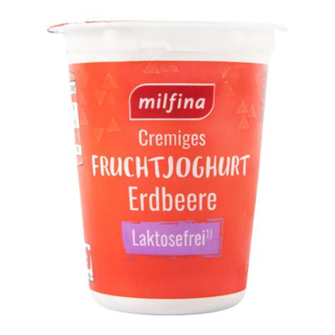 ROKSH Fruchtjoghurt MILFINA Fruchjoghurt Erdbeere Laktosefrei 180g