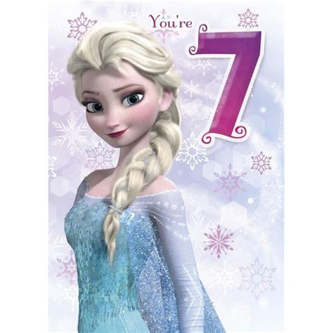 From your giftlist to your doorstep in as little as 2 hours. 7th Birthday Elsa Disney Frozen Birthday Card (25454758 ...