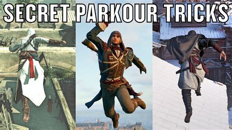 10 Secret And Unique Parkour Moves You Might Not Know About Assassin S Creed Games Youtube