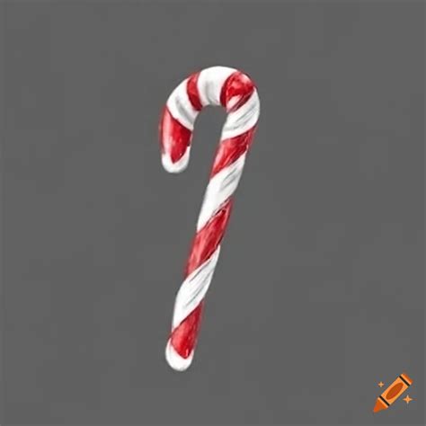 Large Christmas Candy Cane On Craiyon