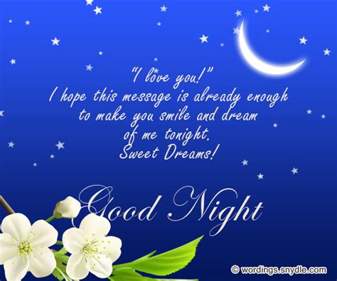 Sweet Goodnight Messages And Cute Goodnight Text Messages Wordings