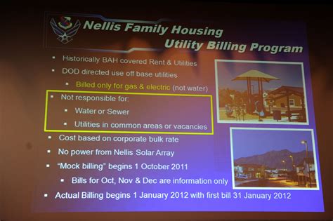 Mock Utility Billing Began 1 Oct For Privatized Housing Residents