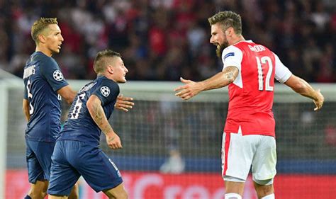 Arsenal News Olivier Giroud Rips Into Marco Verratti Over Red Card