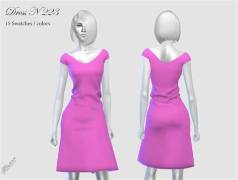 381 Classic Midi Dress The Sims 4 Catalog